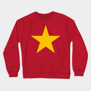 Bright yellow five-pointed star Crewneck Sweatshirt